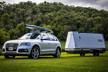 World’s First Fully Solar-Equipped, Fold-Out Camp Trailer